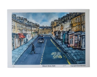 Milsom Street Bath, Giclee print