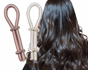 Satin Heatless Curling Ribbon Hair Curler Set Overnight Curls - Etsy UK Satin Heatless Curling Ribbon Hair Curler Set Overnight Curls - Etsy UK