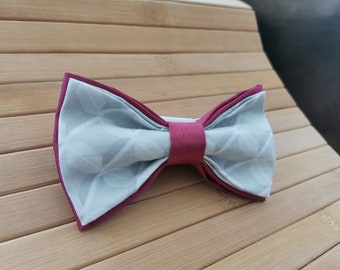 Pink bow tie, original and elegant accessory, gift