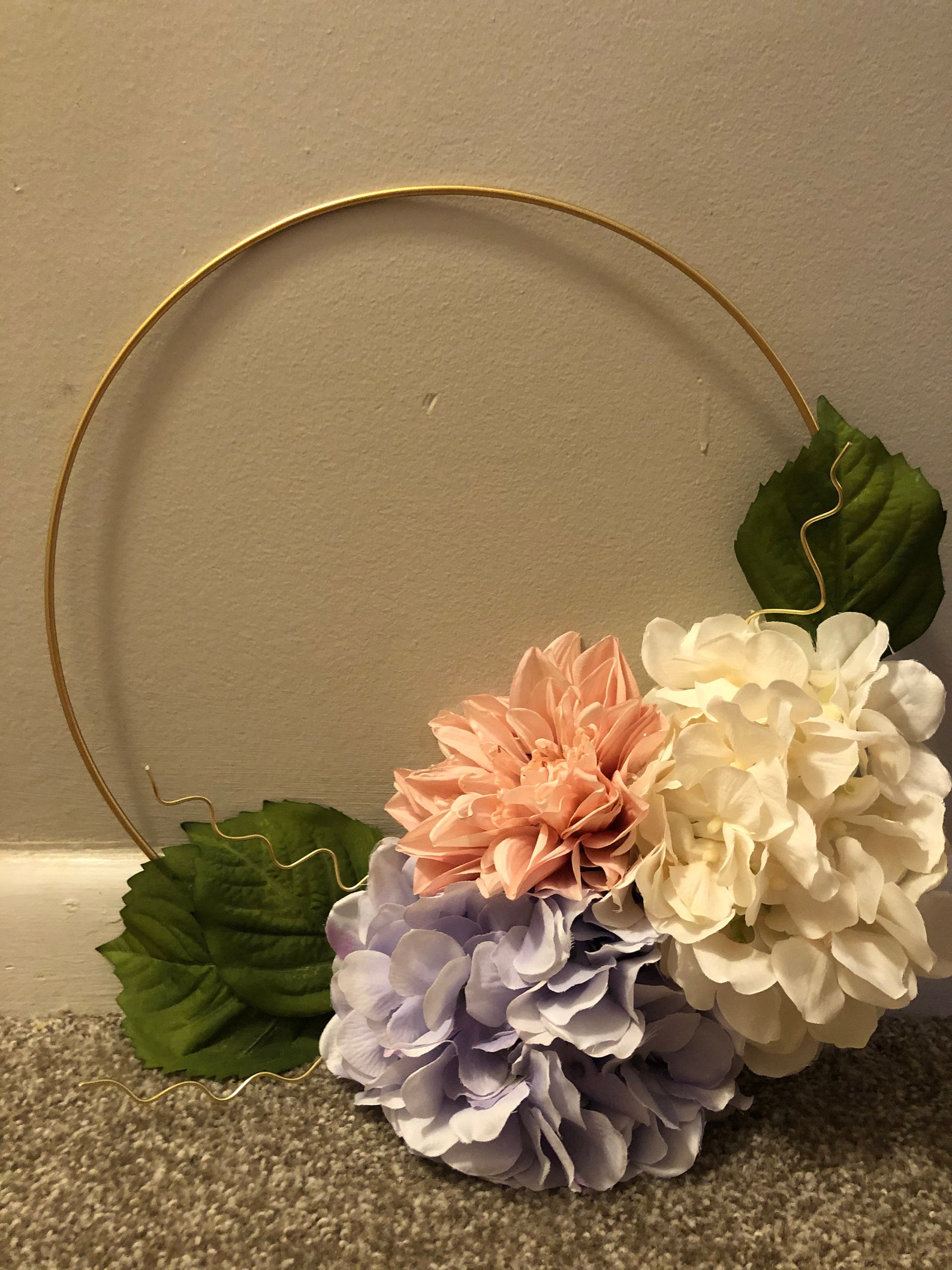 Simple and Classic Golden Wreath Etsy
