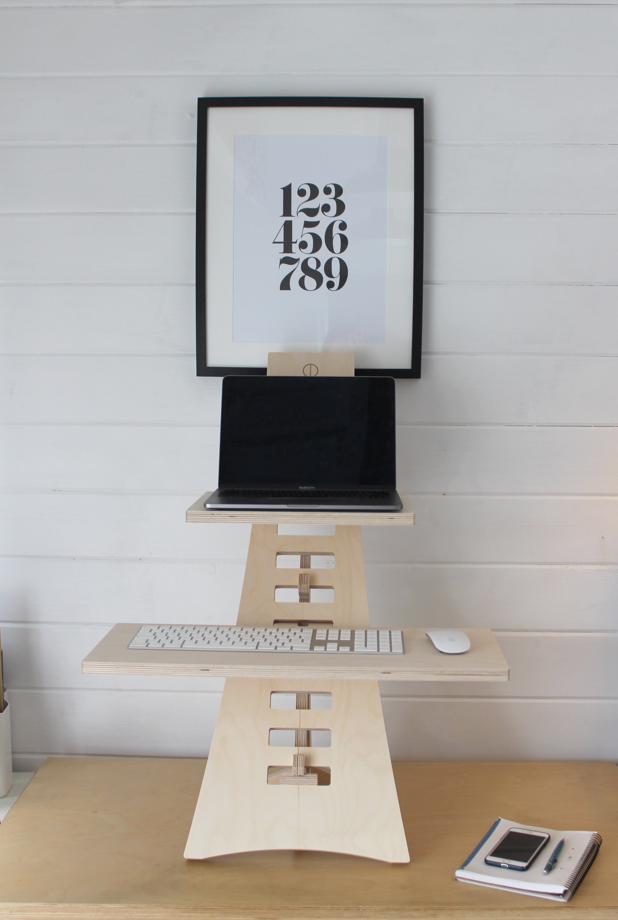 Standing Desk Eco Friendly Portable Adjustable Desk Etsy UK