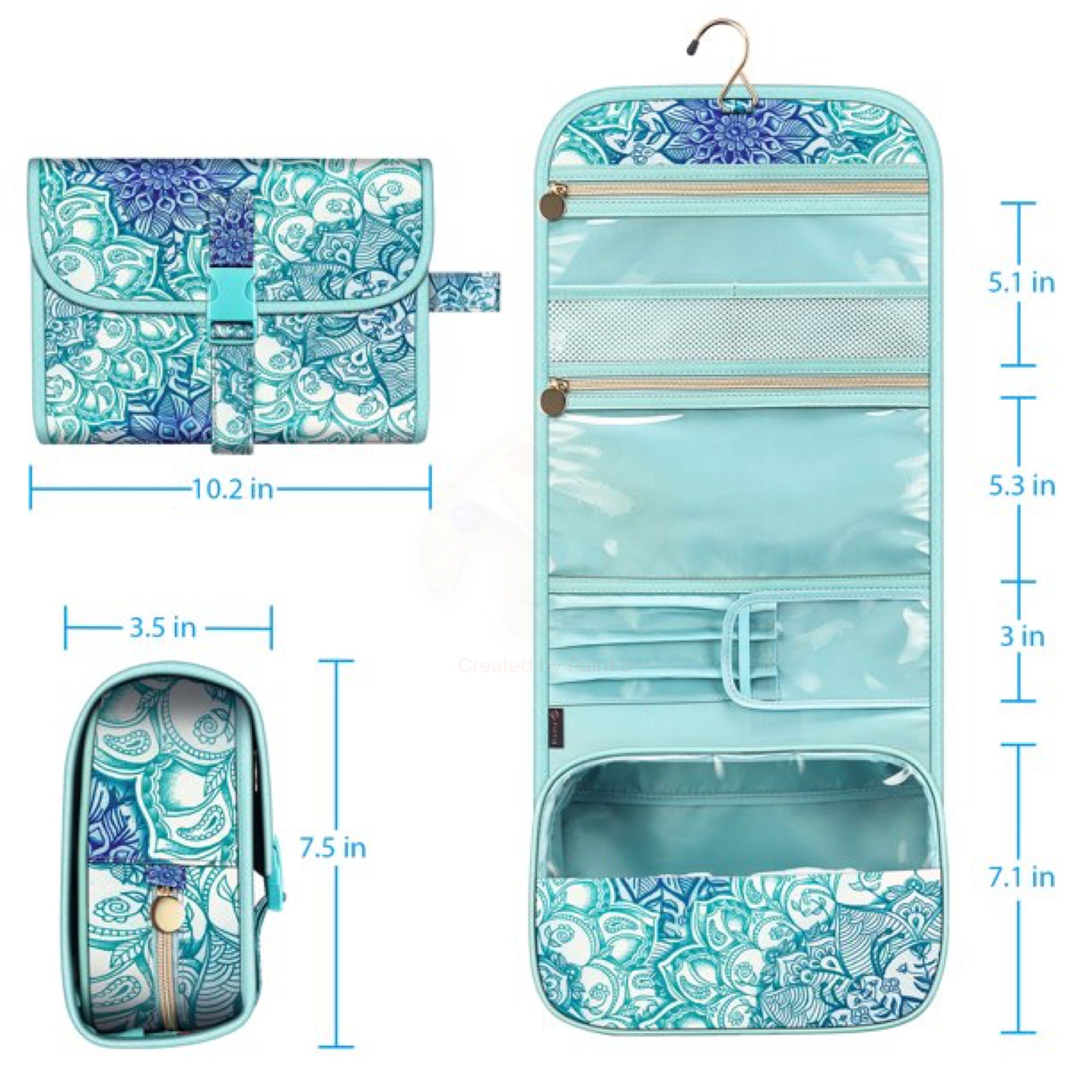 Portable Makeup Bag Travel Bag Cosmetic Bag Organizer Bag - Etsy