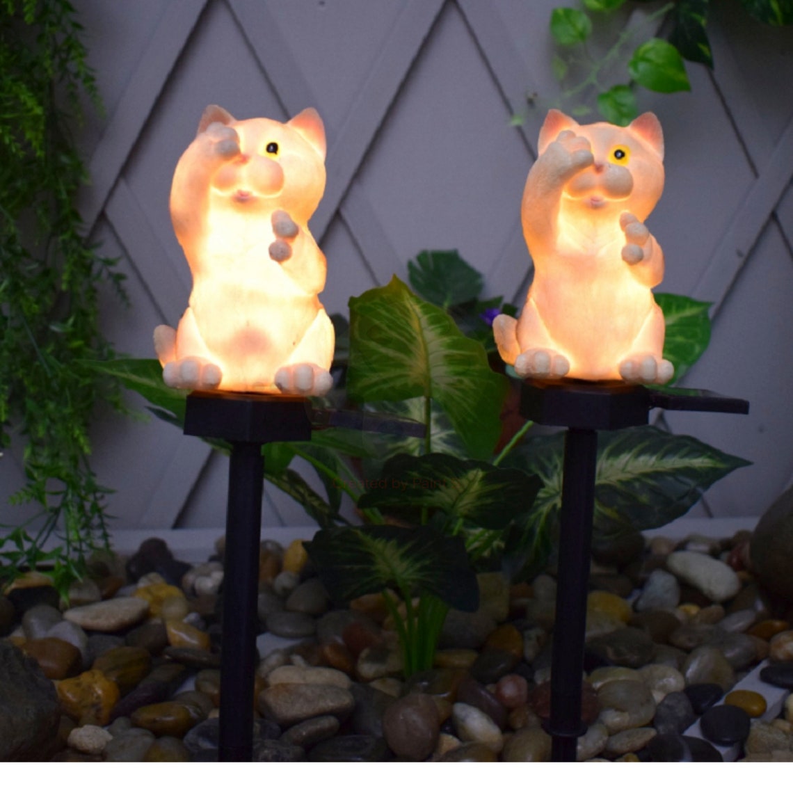 Solar Powered Garden Light Outdoor Decorative LED Lights Etsy