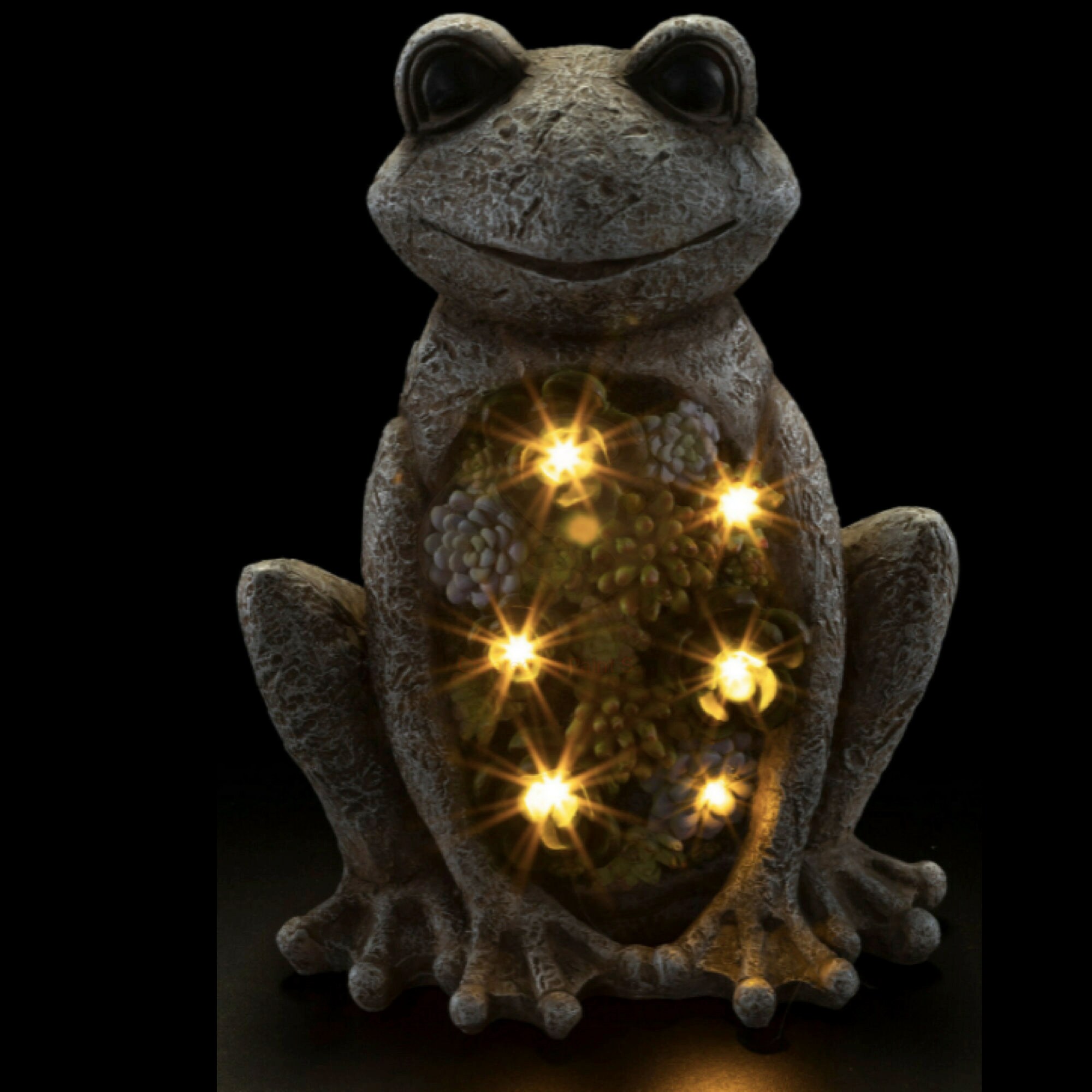 Lighted Frog Garden Statues Outdoor Solar Powered LED Garden Etsy