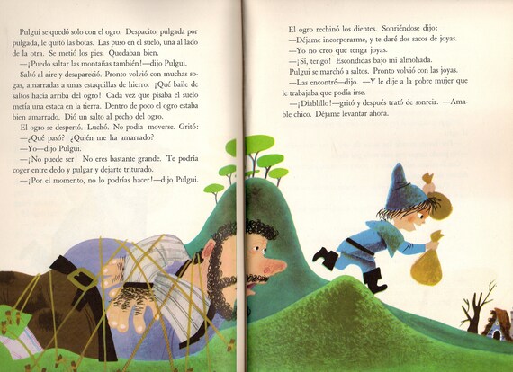 Pulgarcito Spanish Edition of Hop O' My Thumb Fairy Folk Tale