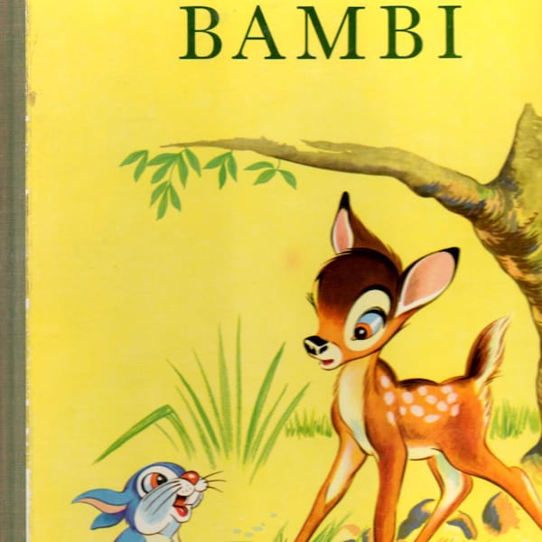 Walt Disney Bambi Swedish Language Edition Hardcover Children's Book