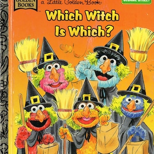 Which Witch is Which? Sesame Street(R) Characters Dress Up for Halloween Hardcover Little Golden Children&#39;s Book