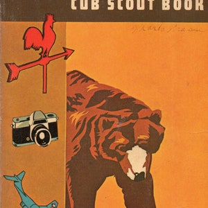 Bear Cub Scout Book Boy Scouts of America 1973 Handbook for Becoming a Bear Cub Scout Soft Cover Book