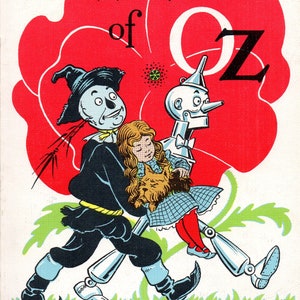 Wizard Of Oz Adventures of Dorothy Gale Toto Tinman Scarecrow Lion in the Land of Oz Softcover Children's Book