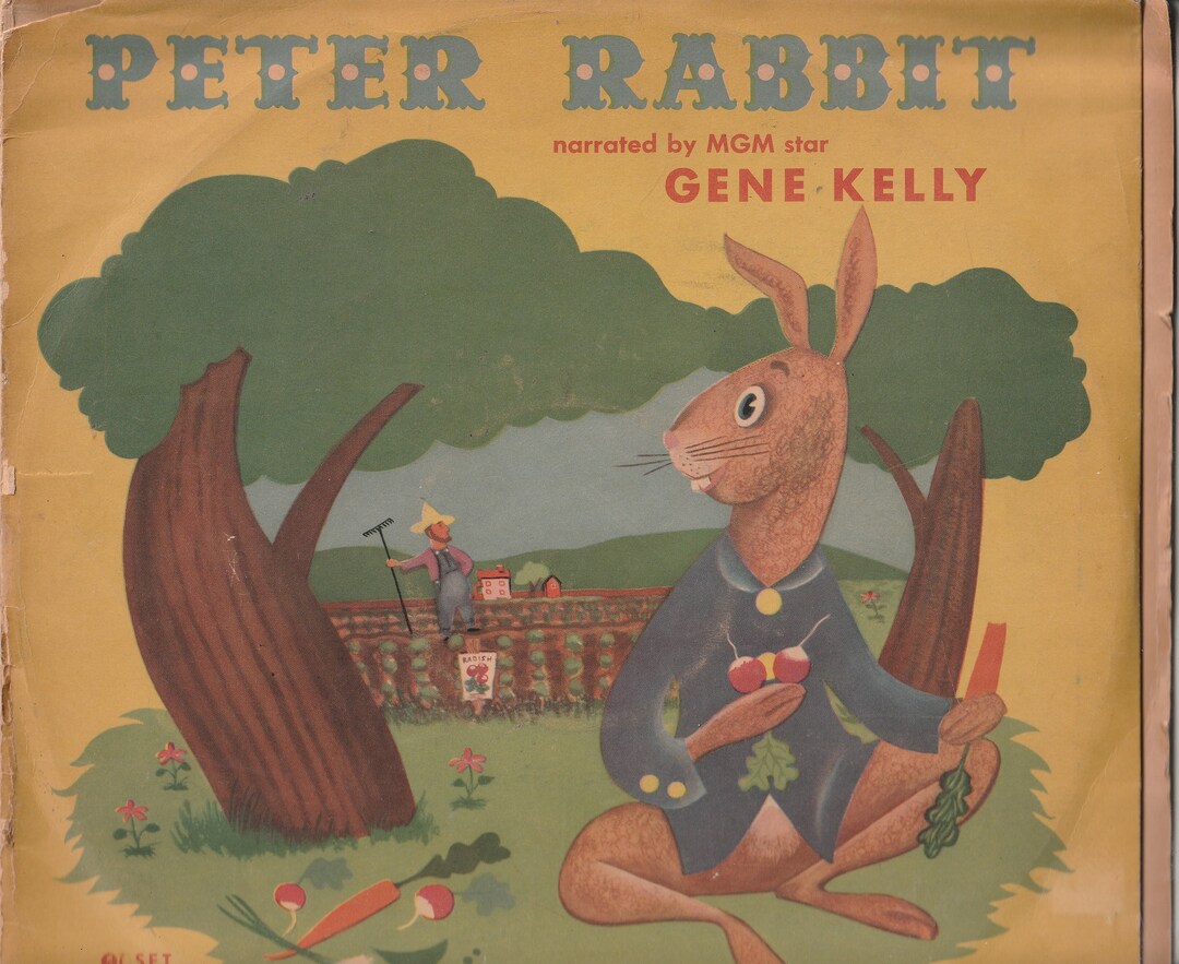 Peter Rabbit 45 Rpm Record Peter Rabbit 78 RPM Record Story of Flopsy Mopsy Cottontail and Mr ...