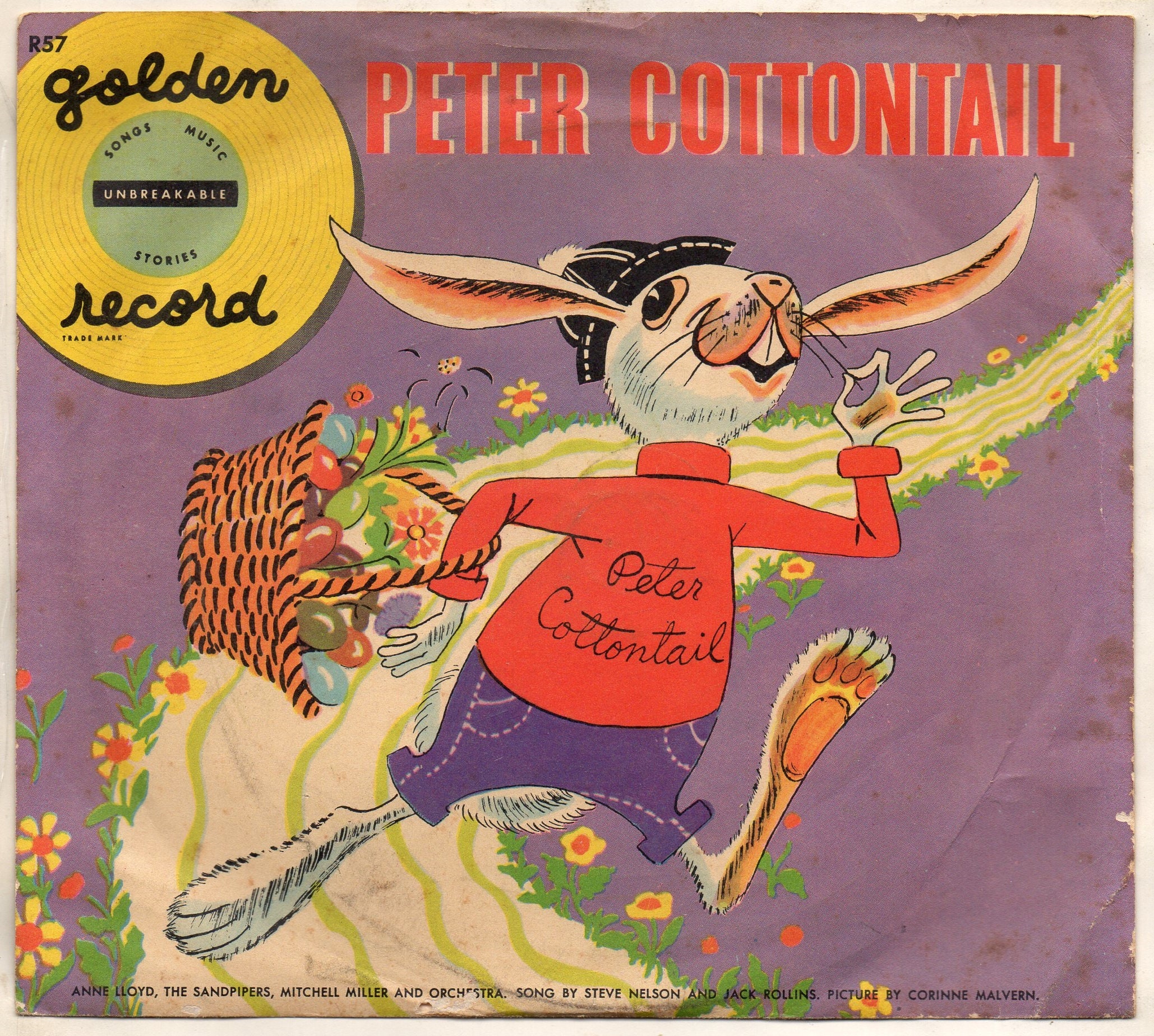 Peter Cottontail Record Easter Bunny Rabbit Anne Lloyd the