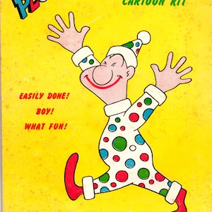 Plot-o The Clown Stencils (not included) to Draw Humorous Figures Paperback Children&#39;s Book