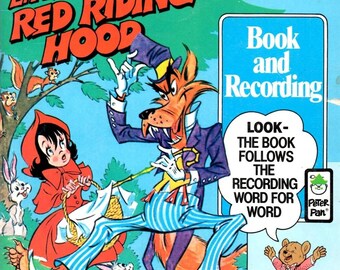 Little Red Riding Hood Book and Recording 45 RPM Record Illustrator: George C. Peed