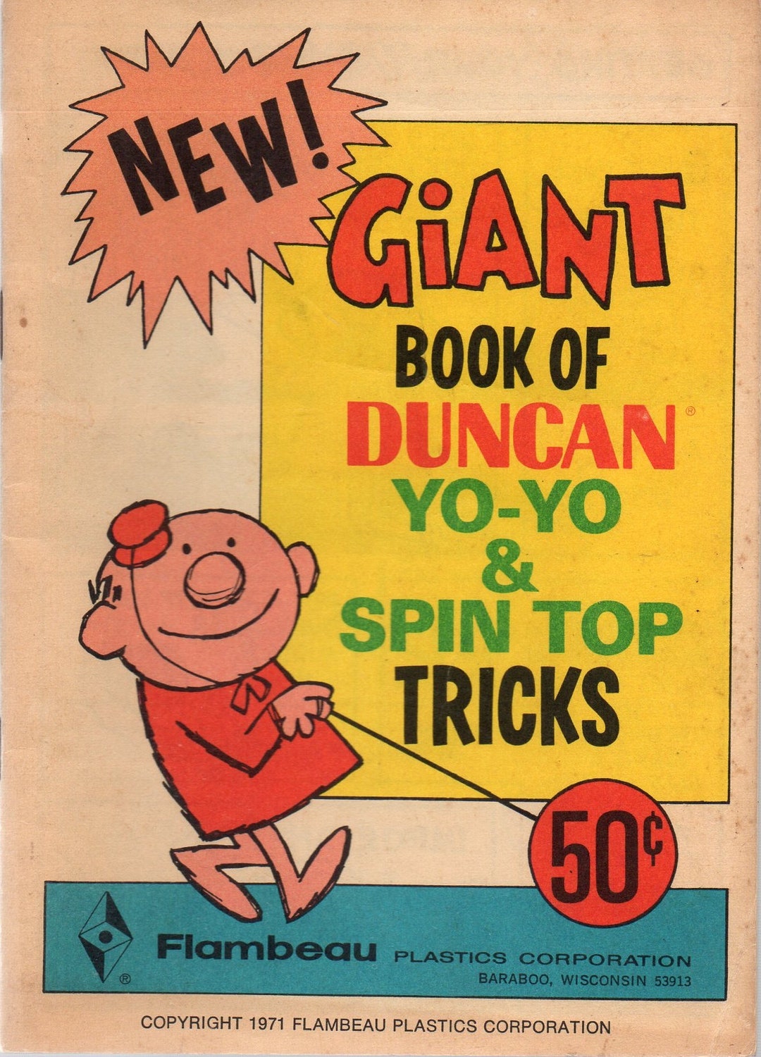 Giant Book of Duncanr Yoyo and Spin Top Tricks Tie Knot Etsy