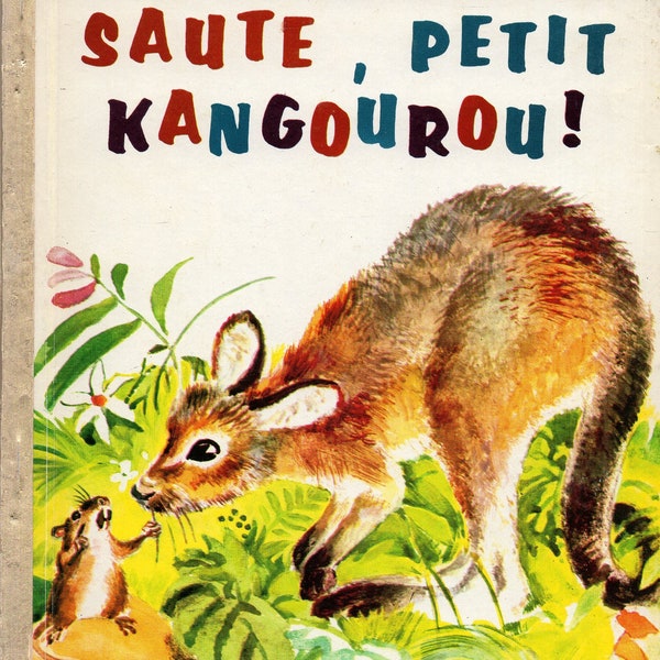 Saute Petit Kangourou French Edition of Hop! Little Kangaroo Little Golden Hardcover Children's Book Illustrated by Rojankovsky