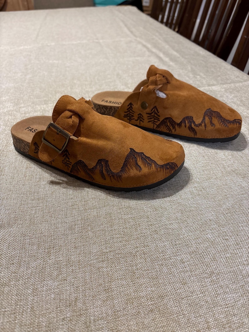 Custom Burned Women’s Shoes Clogs Mules - Etsy