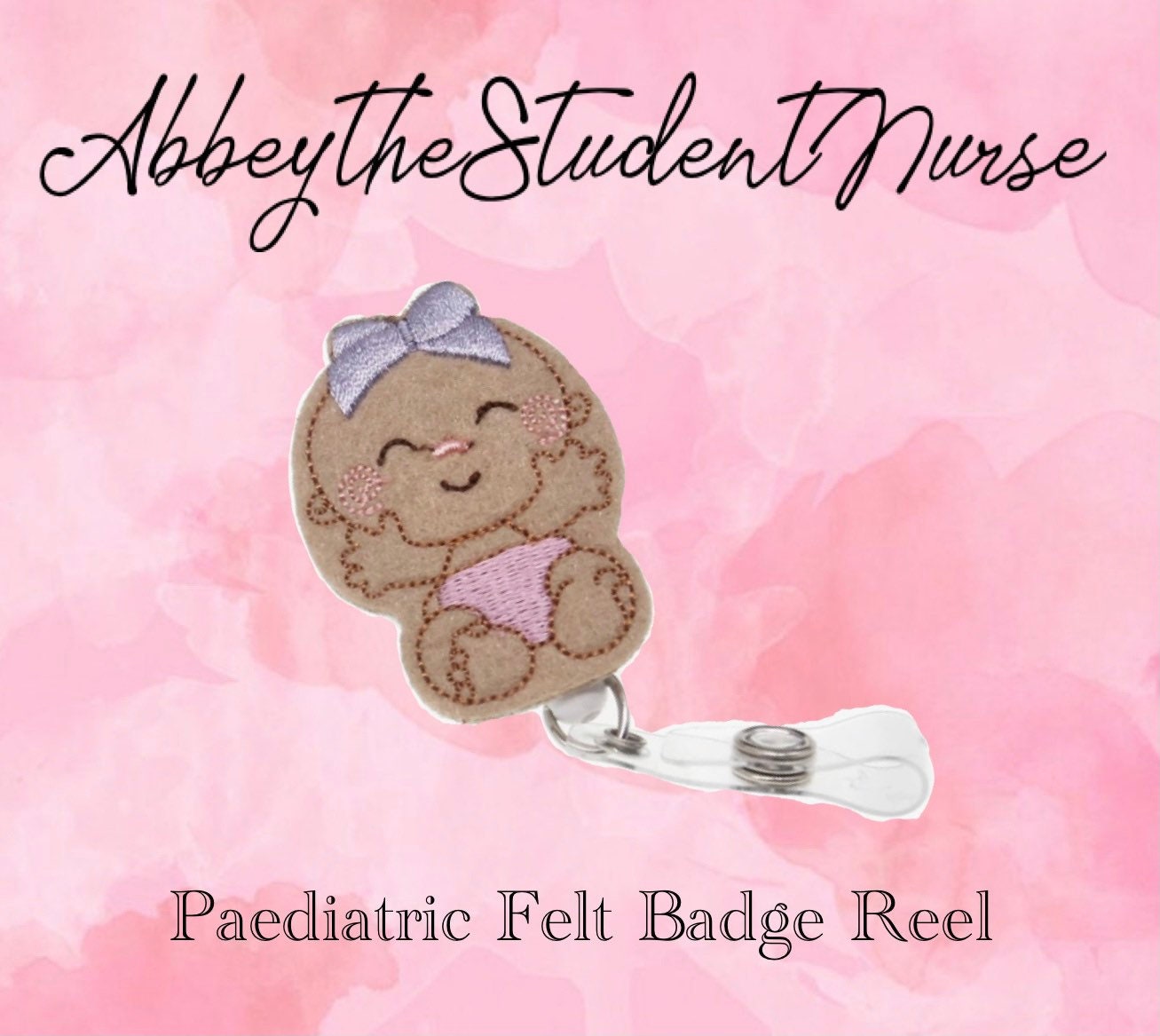 School Nurse Badge Reel, Apple Badge Reel, Nurse Badge Reel