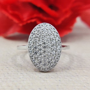 Oval Shape Moissanite Ring, Round Moissanite Cluster Ring, Twilight Bella Breaking Dawn Edward Cullen Pave Ring, Multi Stone Cluster Ring