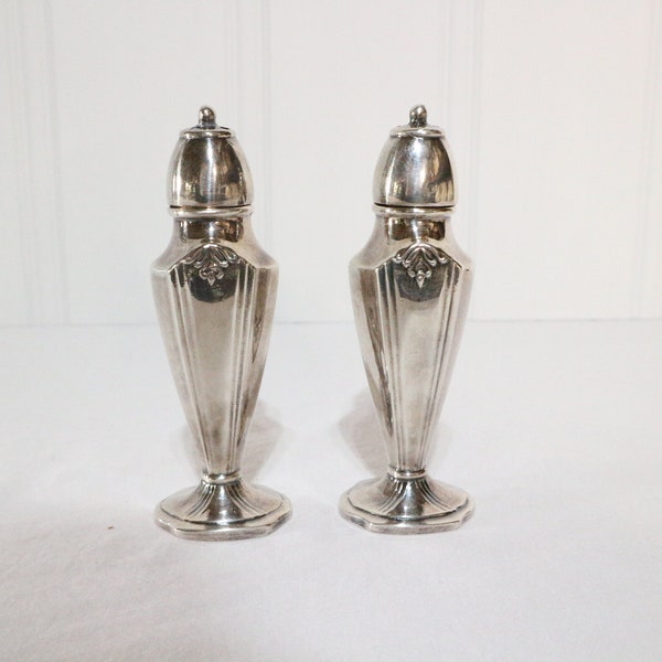 Sterling Silver Salt and Pepper Shakers Etsy