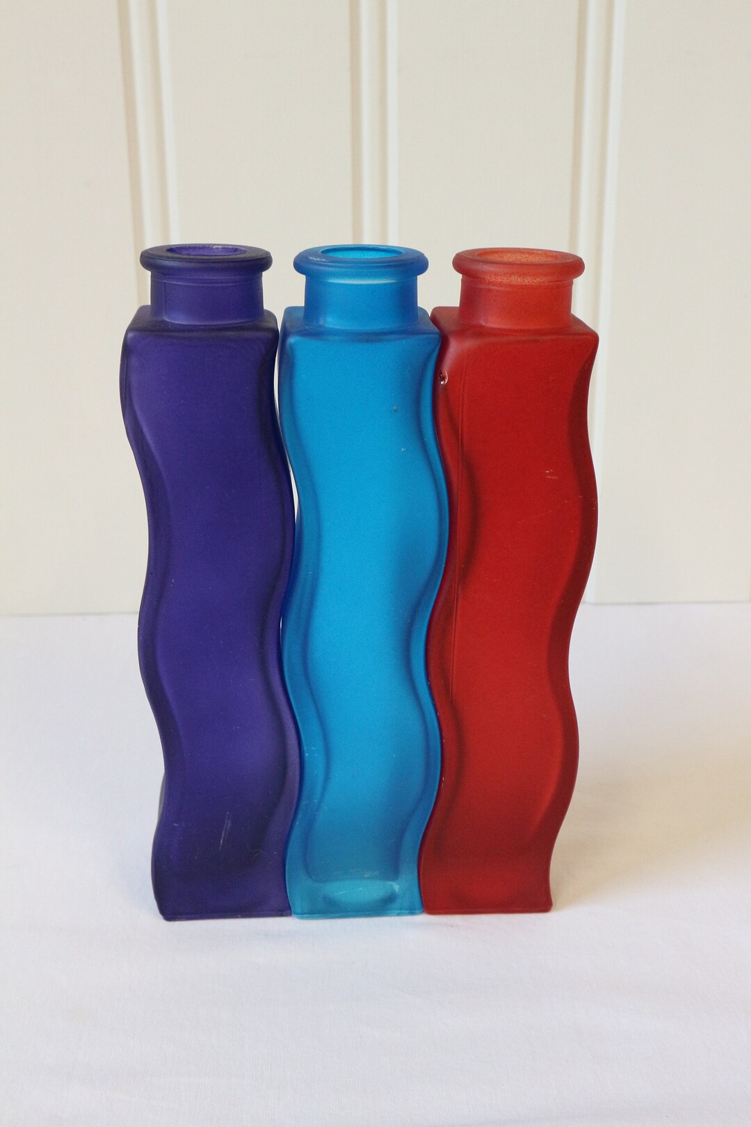 Vintage Ikea Wavy Vases Set of Three Etsy