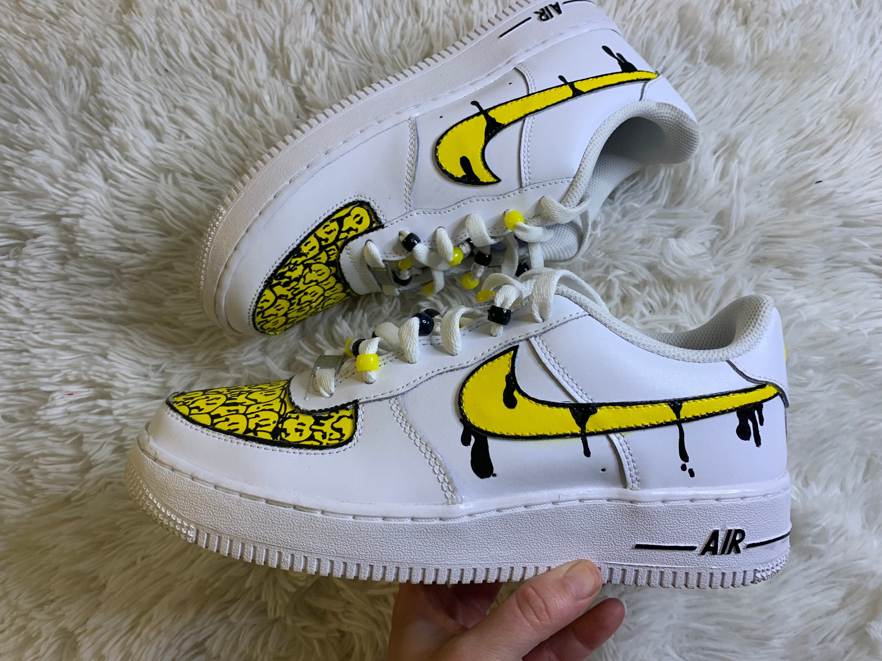 smiley air force ones