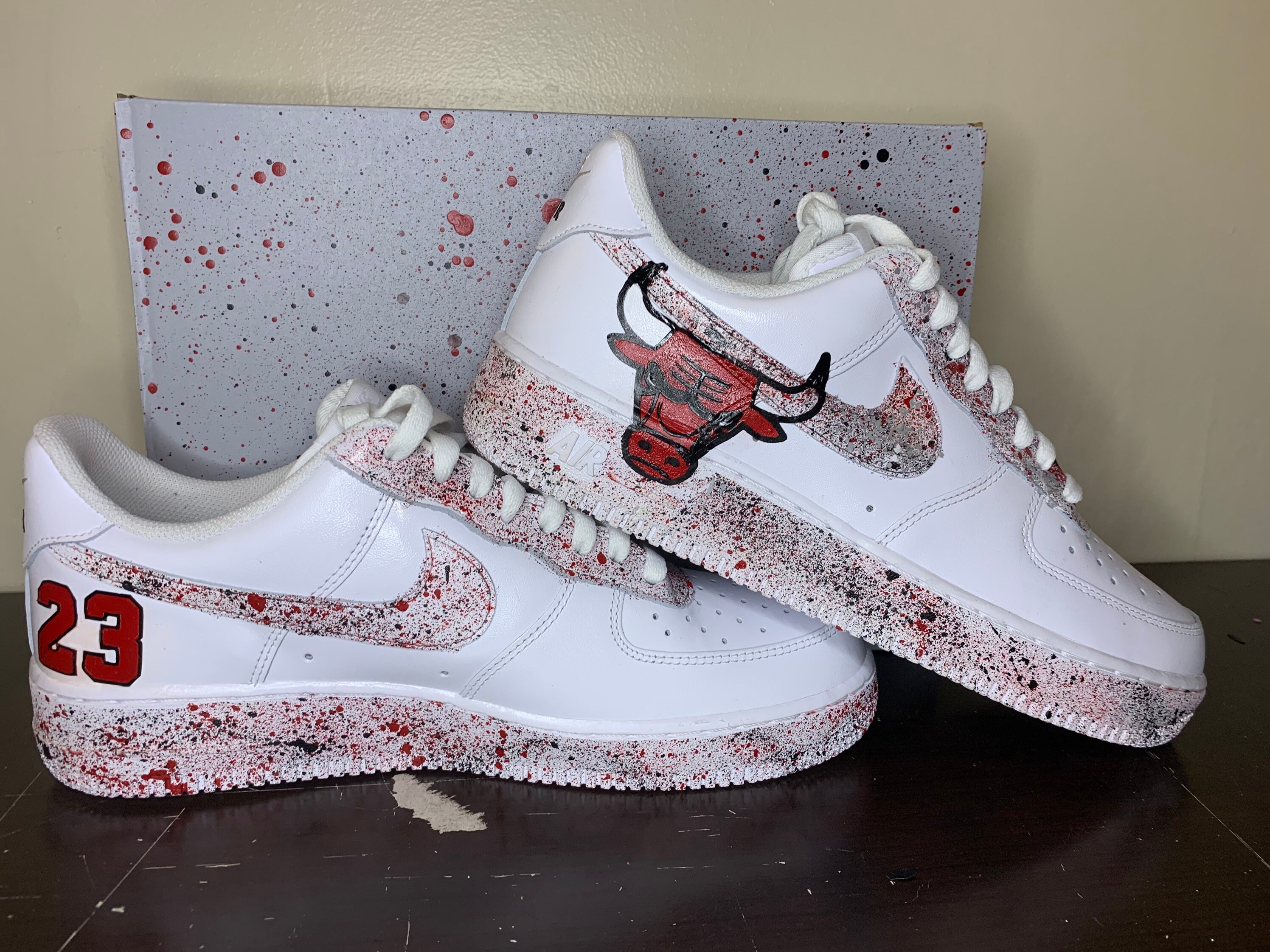 chicago bulls custom air force 1
