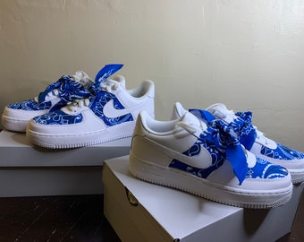 blue bandana air force ones