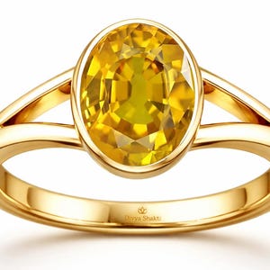 Yellow sapphire ring - Etsy 日本
