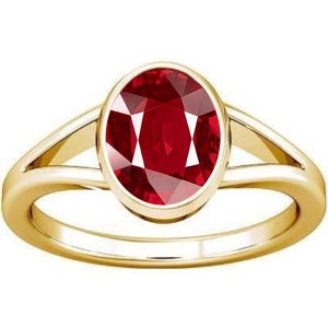 Divya Shakti Ruby Manik Gemstone Panchdhatu Alloy Ring For Men and Women