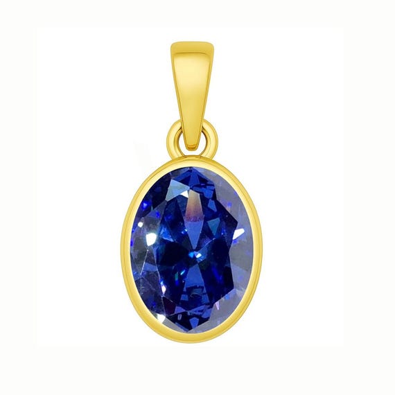 Divya Shakti Natural Tanzanite Panchdhatu pendant energised for Saturn for wisdom, balance and spiritual awakening