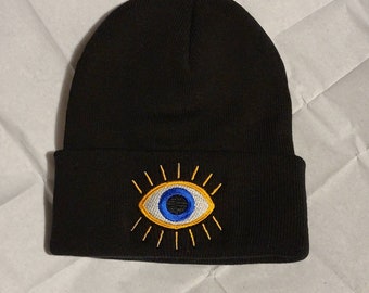 THIRD /EVIL EYE Embroidered Beanie