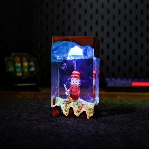 El.mer Fu.dd night lamp, Custom Bugs Bunny Cartoon Character Night Light Table Lamp, Night light decor art epoxy resin, Father day gifts