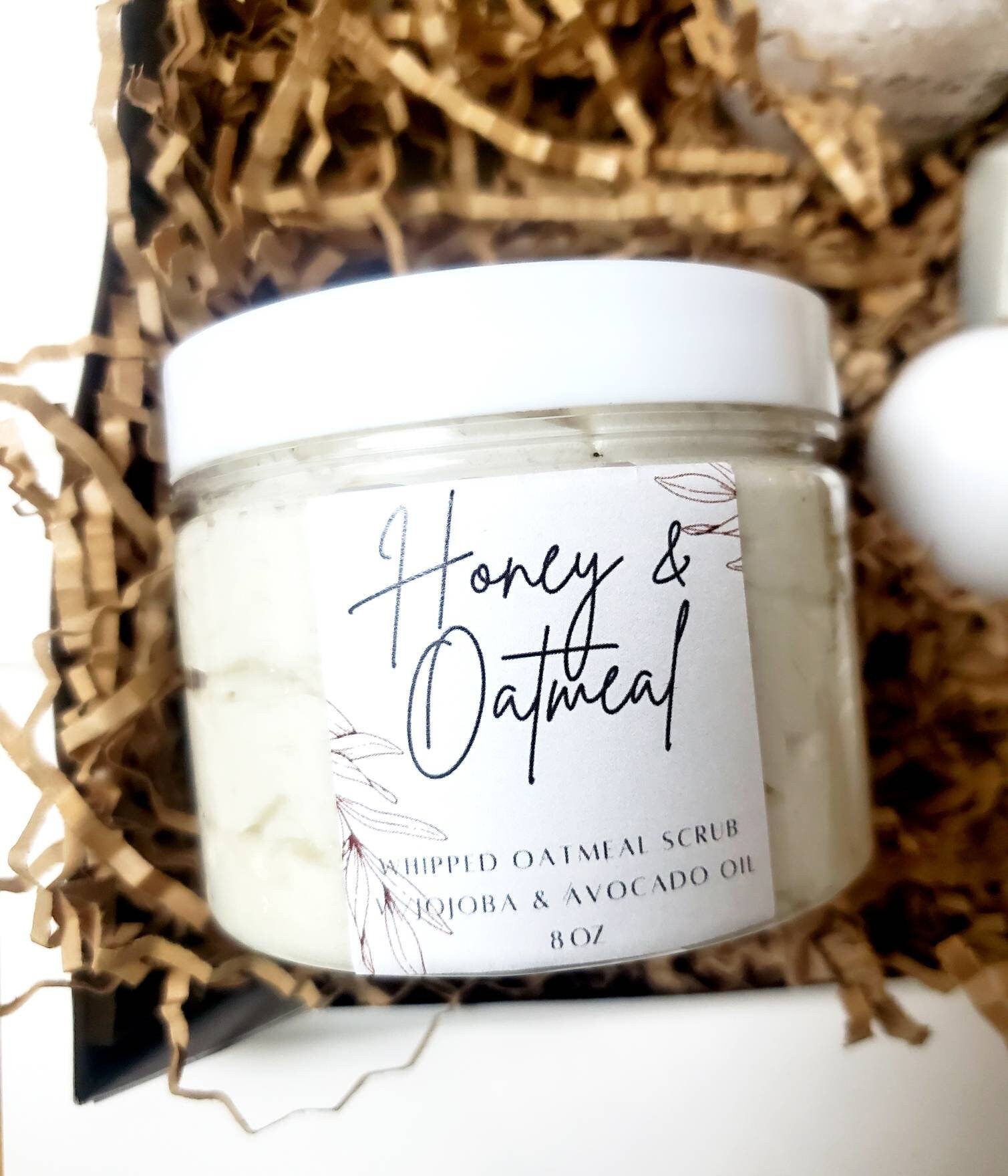 Honey Oatmeal Scrub Body Scrub Whipped Scrub Etsy