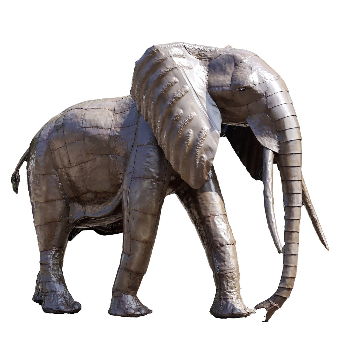 Elephant 140cm Handmade Animal Metal Sculpture Art Statue for Etsy.de