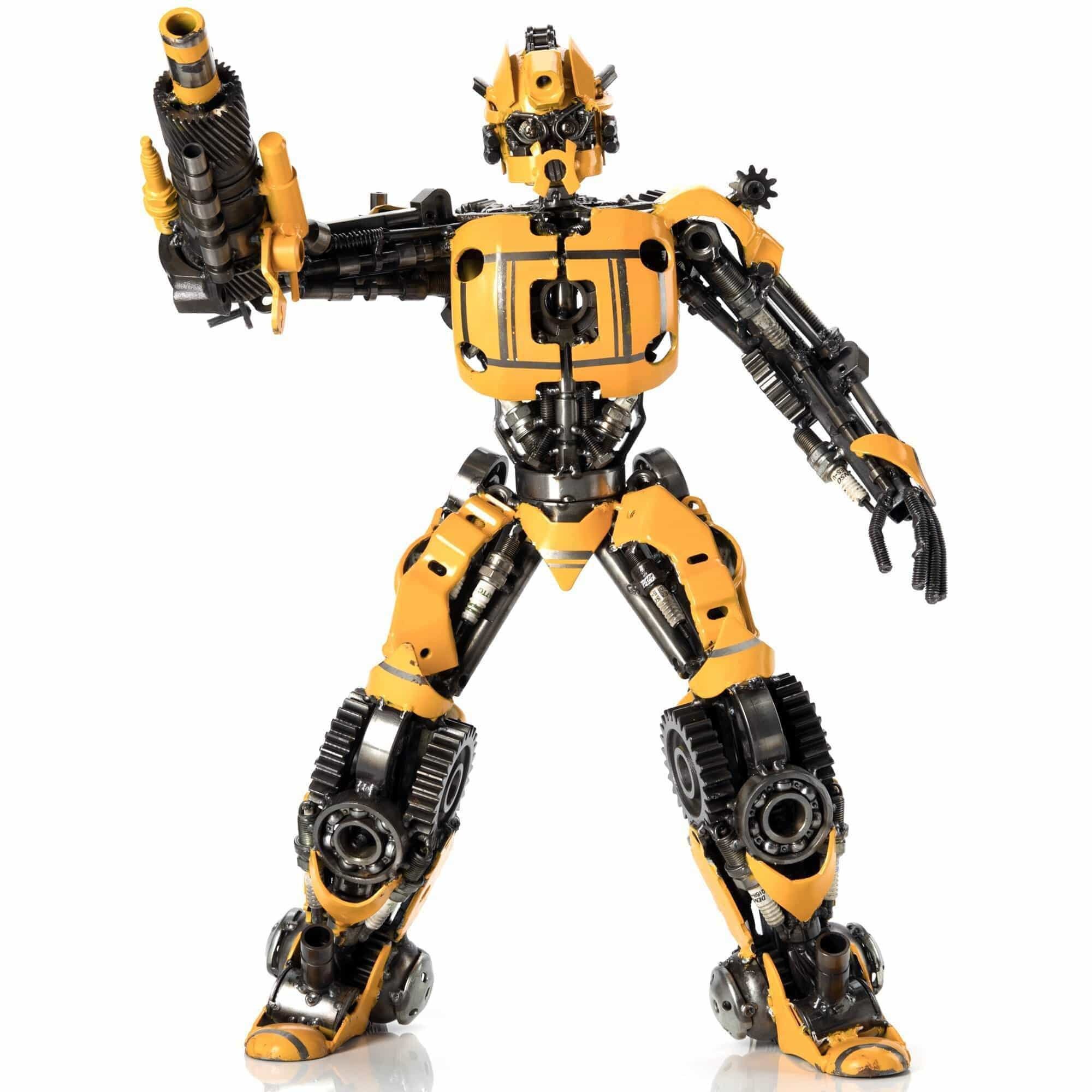 Bumblebee Figure, Transformers Collectible Statue, Magnificent Action  Figure of Bumblebee Metal Effect 12K Quality Engraving Made in Italy 