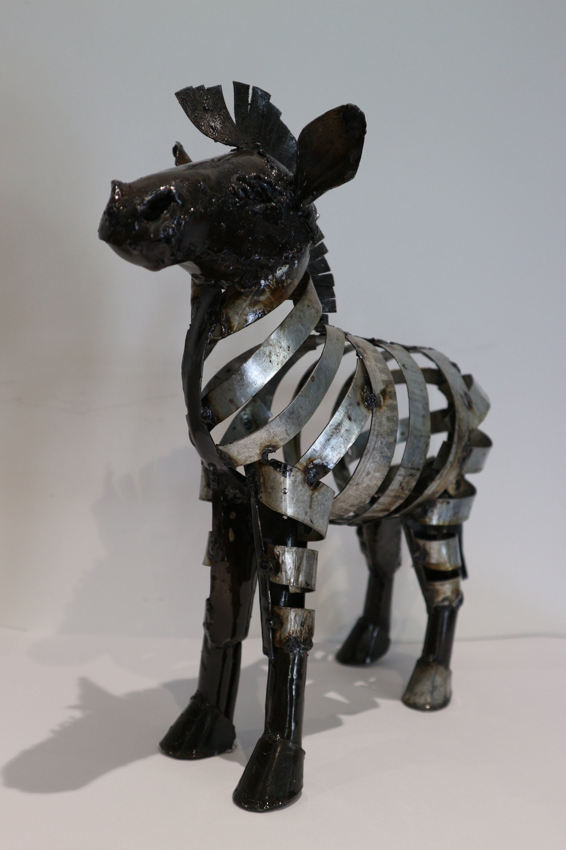 Miniature Zebra 30cm Handmade Animal Metal Sculpture Art Etsy.de