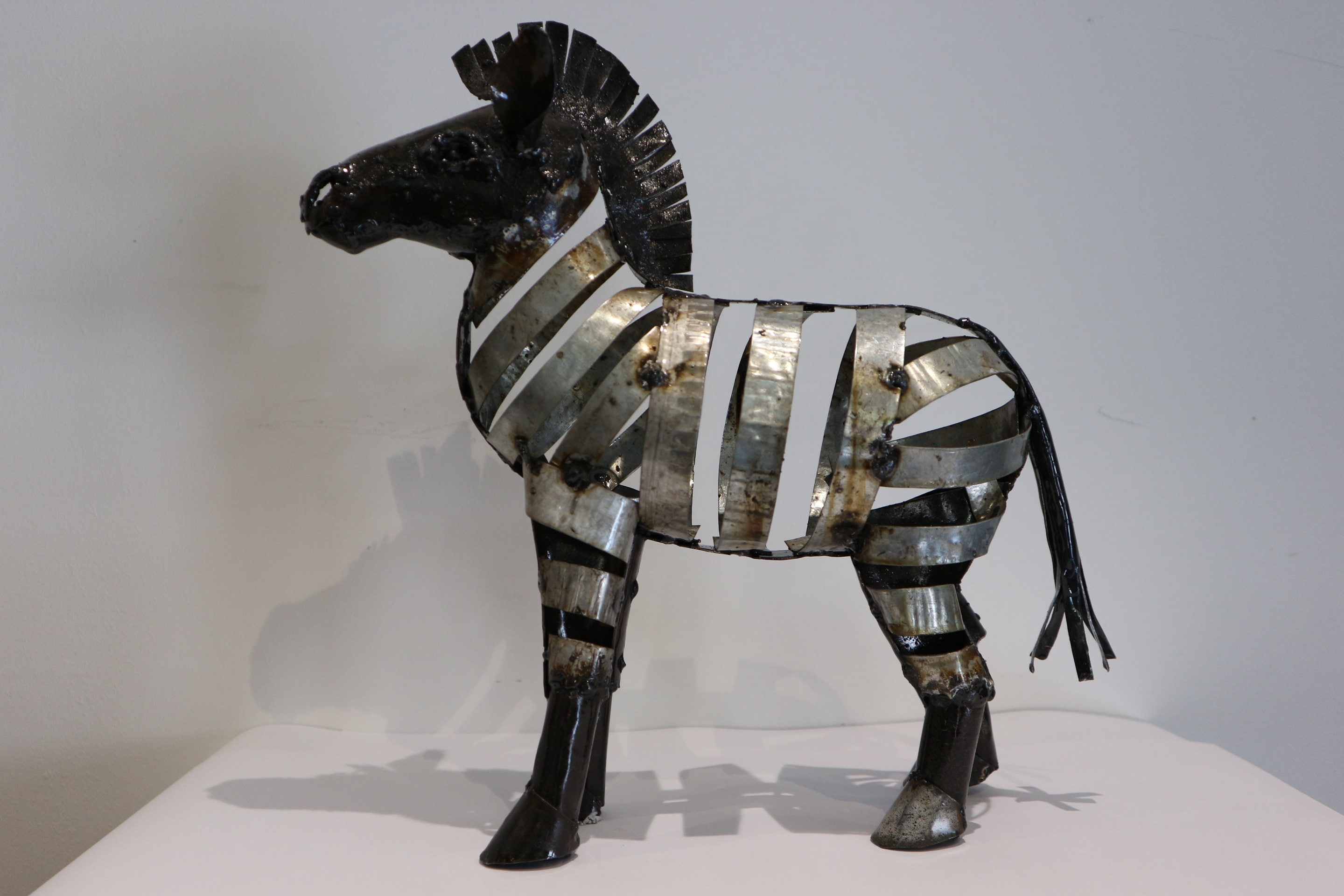 Miniature Zebra 30cm Handmade Animal Metal Sculpture Art Etsy.de