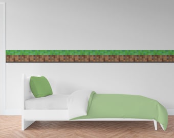 Pixel Gamer Wall Decal: Video Game Art for Kids Room