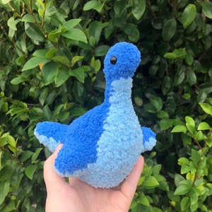 Nessie the crochet Loch Ness Monster