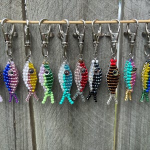 Beaded Fish Charms