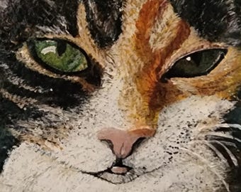Cat Tortoise Acrylic Painting Reproductions | Art Print |  Bookmark | Greeting Card | Magnet | Phone Grip | Tote