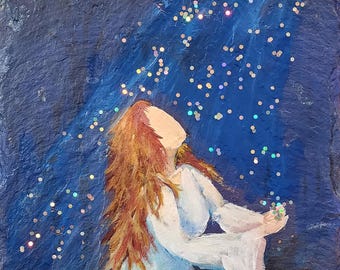 People Fantasy woman Painting Reproductions | Art Print |  Bookmark | Greeting Card | Magnet | Phone Grip | Tote
