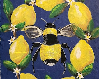 Handpainted slate - Reclaimed from the Appalachian region - over 100 years old - Original art - Outside decor