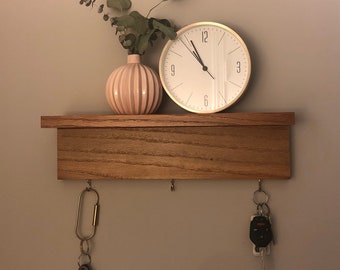 Jewelry or Entryway Key Organizer with Hooks