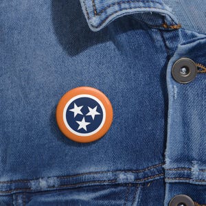 Tennessee Pin Button Tennessee International Pin Button Tennessee Travel Gift Tennessee Decor Tennessee Shirt and Accessories