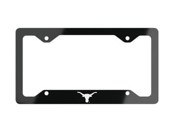 Black Texas License Plate Frame Texas Metal License Plate Frame University Horns Texas Car Accessories Auto Gifts