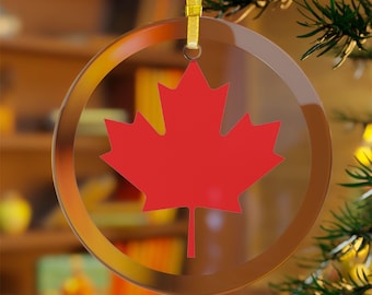 Kanada Glasornamente, Kanada Urlaub Ornamente, Kanadische Feiertagsdekoration, Kanadische Weihnachtsdekoration, Kanadische Partydekoration, Kanada
