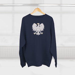 Poland Unisex Crewneck Sweatshirt, Poland Unisex Cotton Blend Sweatshirt, European Sweatshirt, Poland Eagle Argent, Polish Gift, Poland
