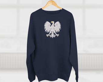 Polen Unisex Sweatshirt mit Rundhalsausschnitt, Polen Unisex Sweatshirt aus Baumwollmischung, europäisches Sweatshirt, Polen Adler Argent, polnisches Geschenk, Polen