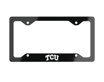 Black Texas License Plate Frame Texas Metal License Plate Frame Texas Christian Texas Car Accessories Auto Gifts